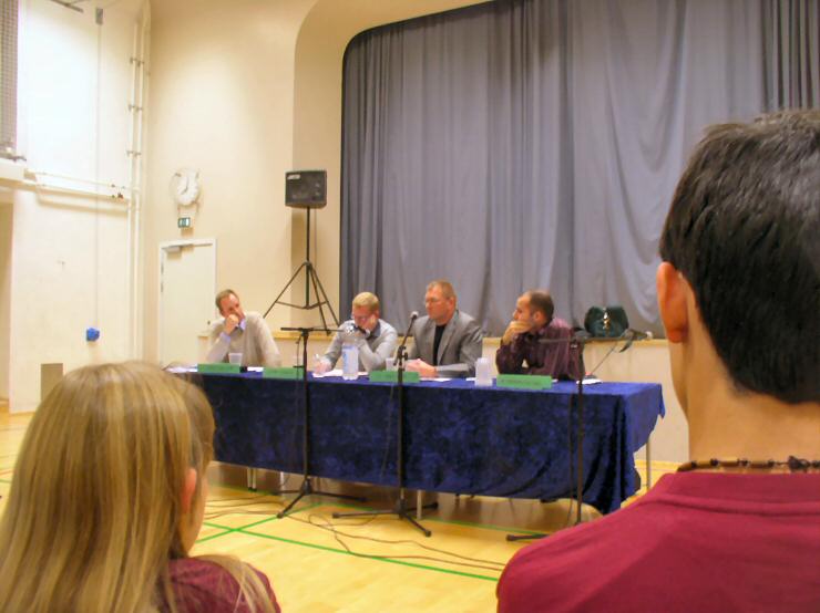 Ordstyrer - Politikerne Kasper Johansen (R), Bo Asmus Kjeldgaard (SF), Lars Rasmussen (S)